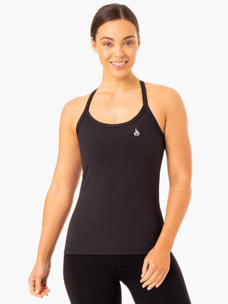 Women\'s Ryderwear Women Tanks Foundation Training Tanks Black | NZ2966QZ