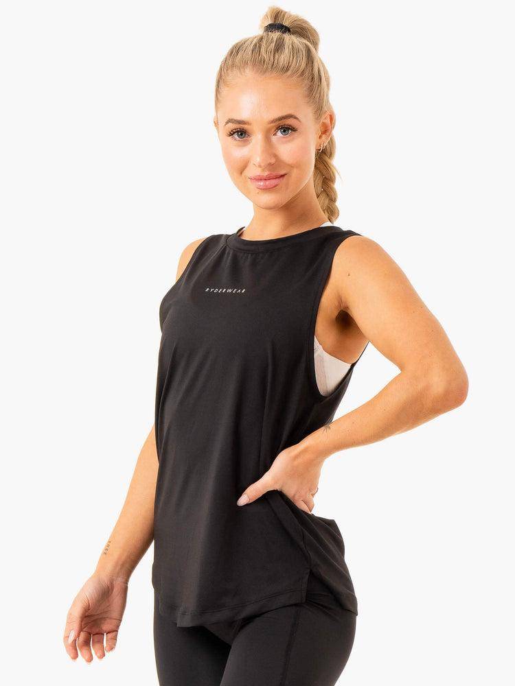 Women's Ryderwear Women Tanks Freedom Training Tanks Black | NZ2883DN