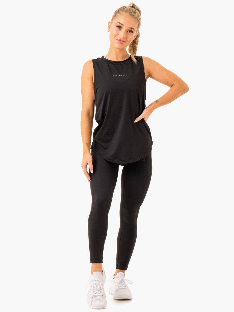 Women's Ryderwear Women Tanks Freedom Training Tanks Black | NZ2883DN