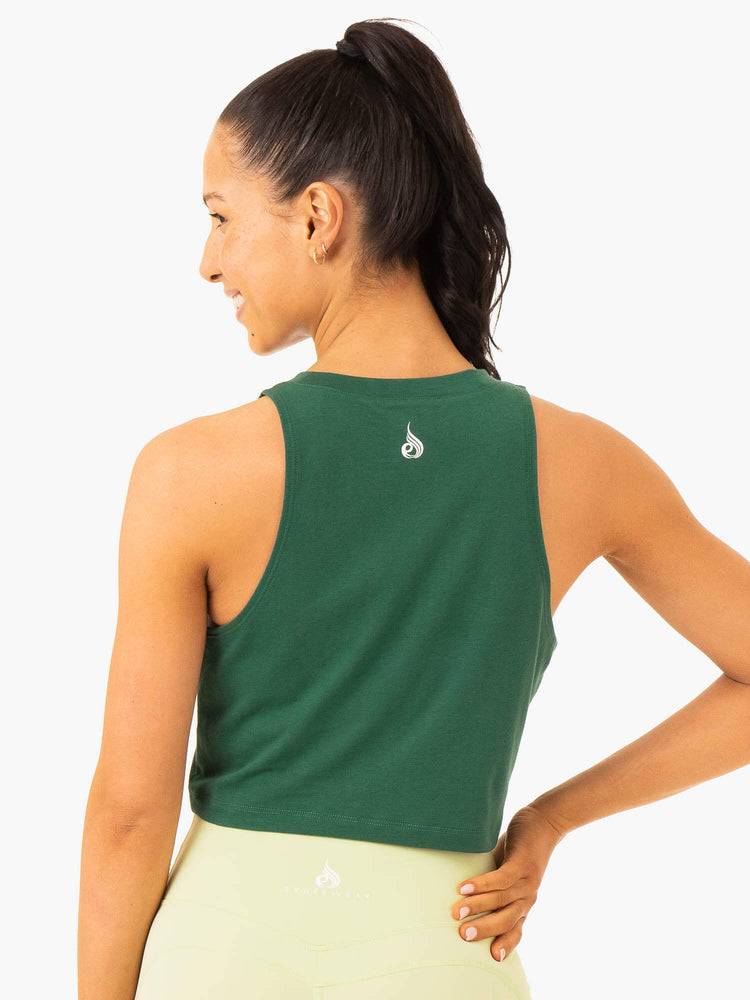 Women's Ryderwear Women Tanks Frequency Tanks Emerald | NZ2807KI