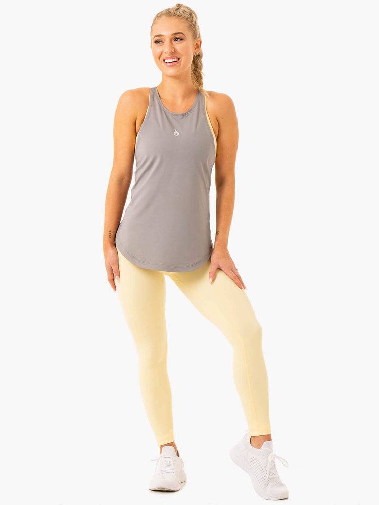 Women's Ryderwear Women Tanks Level Up Training Tanks Steel Grey | NZ2921WY