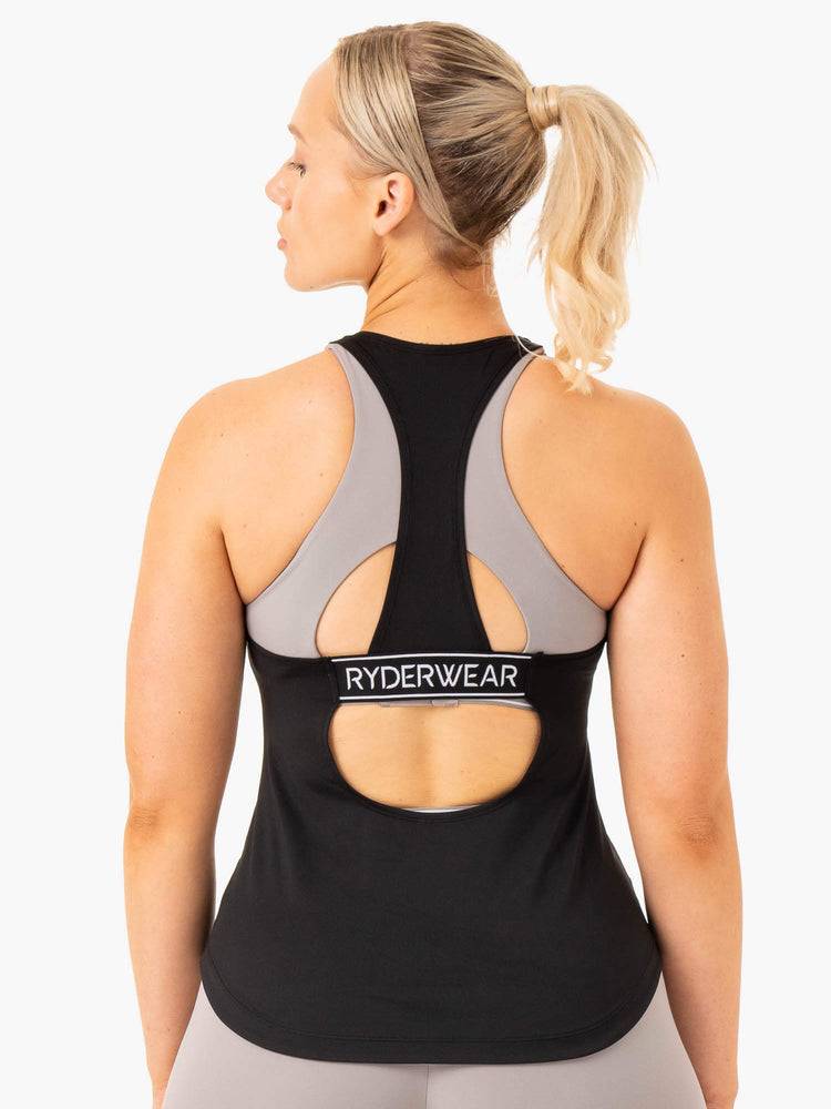 Women's Ryderwear Women Tanks Level Up Training Tanks Black | NZ2942NB