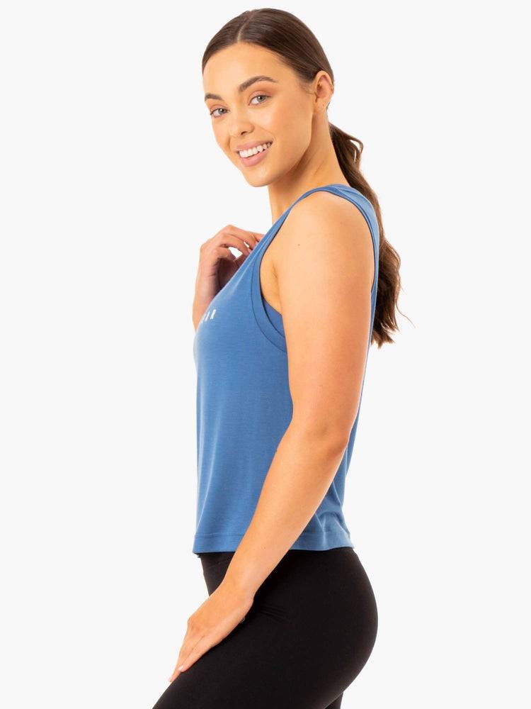 Women's Ryderwear Women Tanks Replay Tanks Blue | NZ2872BC