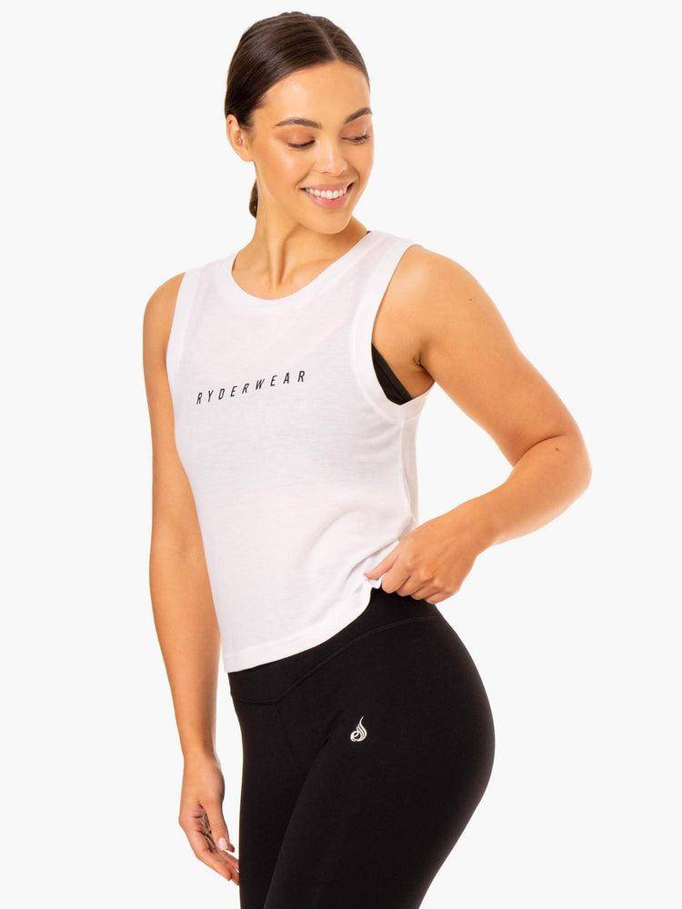 Women's Ryderwear Women Tanks Replay Tanks White | NZ2923MA