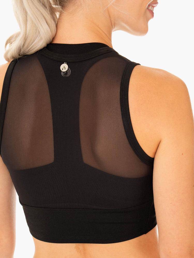 Women's Ryderwear Women Tanks Revival Mesh Tanks Black | NZ2967MA