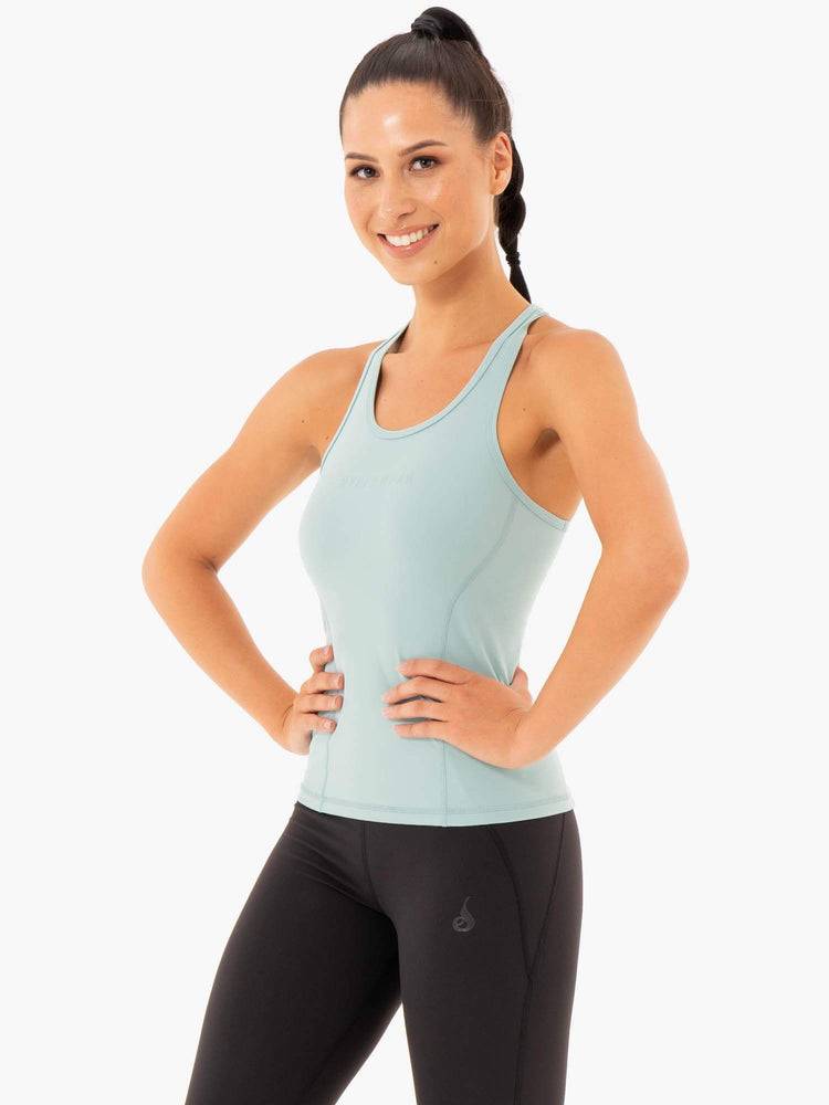 Women's Ryderwear Women Tanks Sola Tanks Seafoam Blue | NZ2960UT