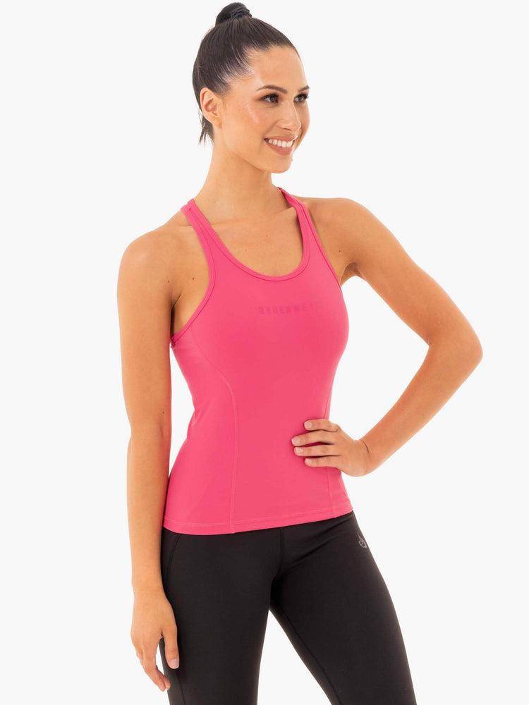 Women's Ryderwear Women Tanks Sola Tanks Pink | NZ2996HK