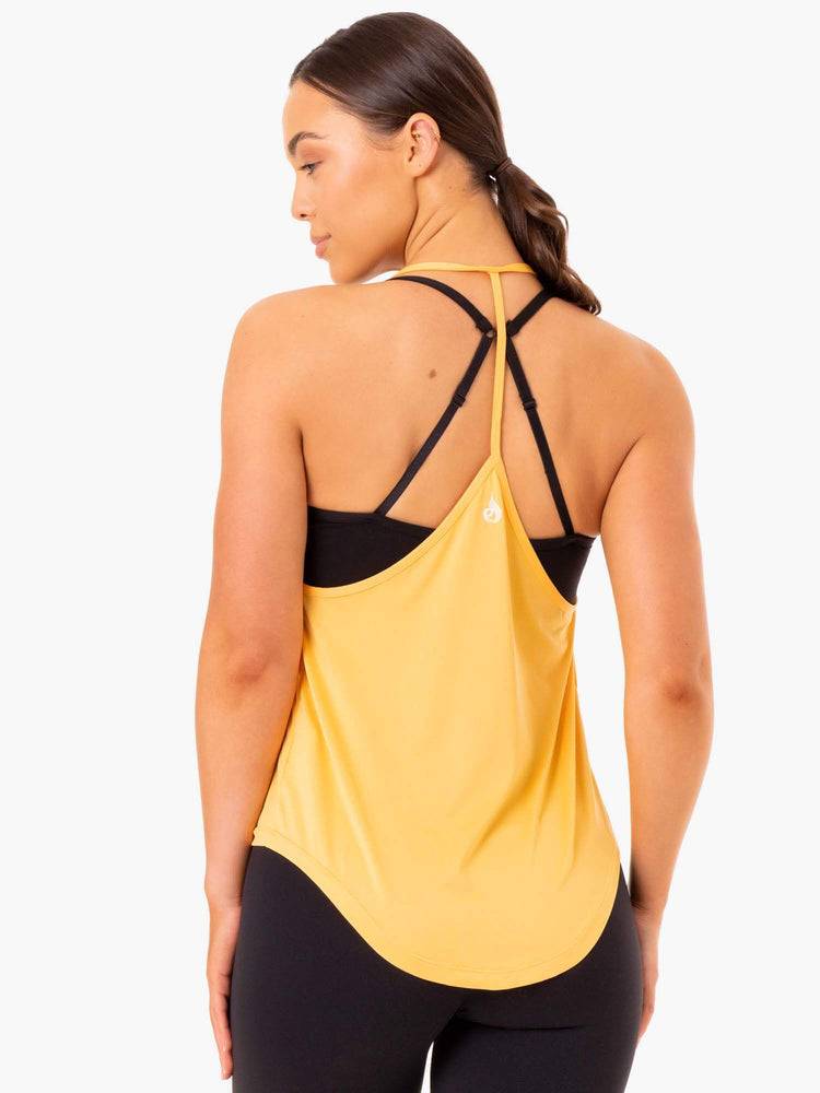 Women's Ryderwear Women Tanks Staples Slinky T-Back Tanks Mango | NZ2952GL