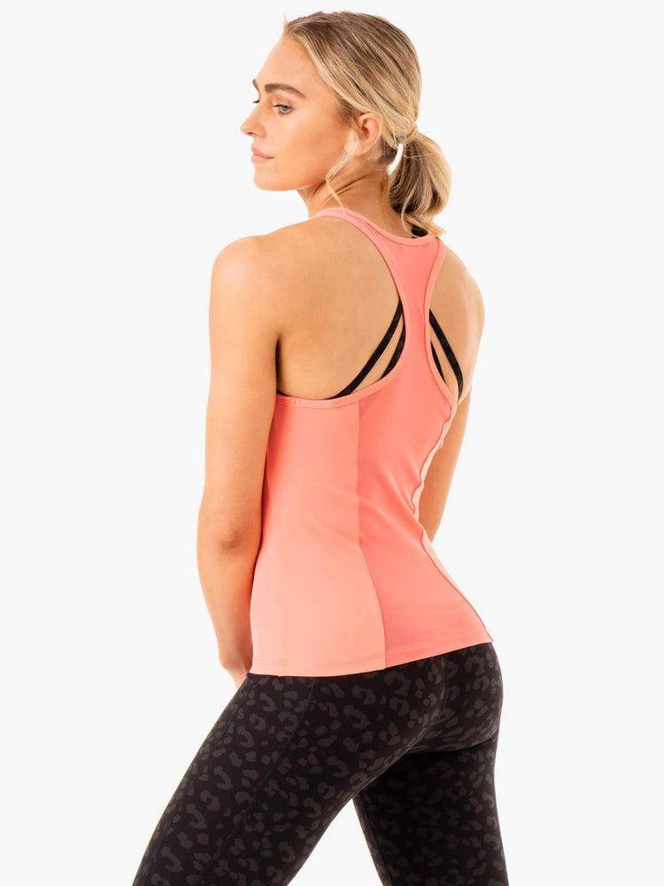 Women's Ryderwear Women Tanks Ultra Compression Tanks Coral | NZ2887OR