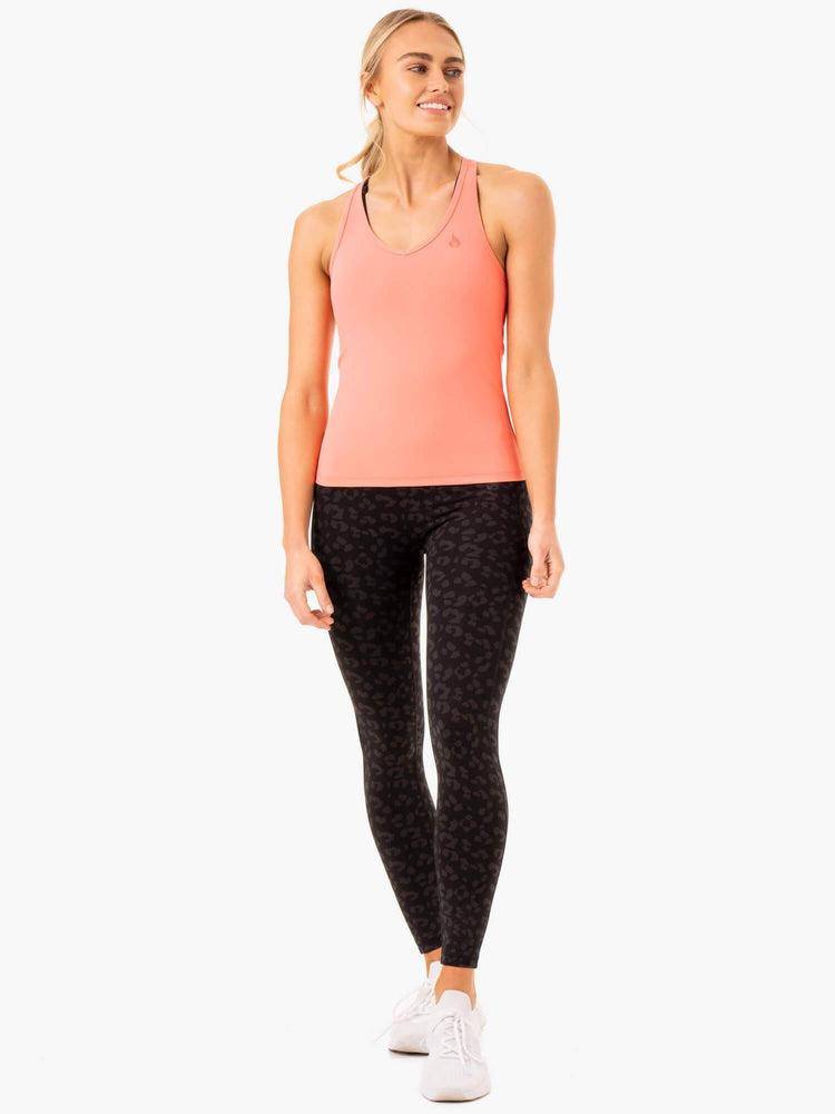 Women's Ryderwear Women Tanks Ultra Compression Tanks Coral | NZ2887OR