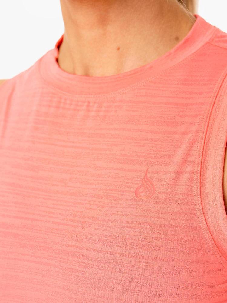 Women's Ryderwear Women Tanks Ultra Scoop Tanks Coral | NZ2926GL