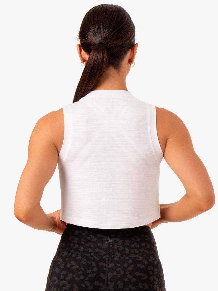 Women's Ryderwear Women Tanks Ultra Scoop Tanks White | NZ2958OR