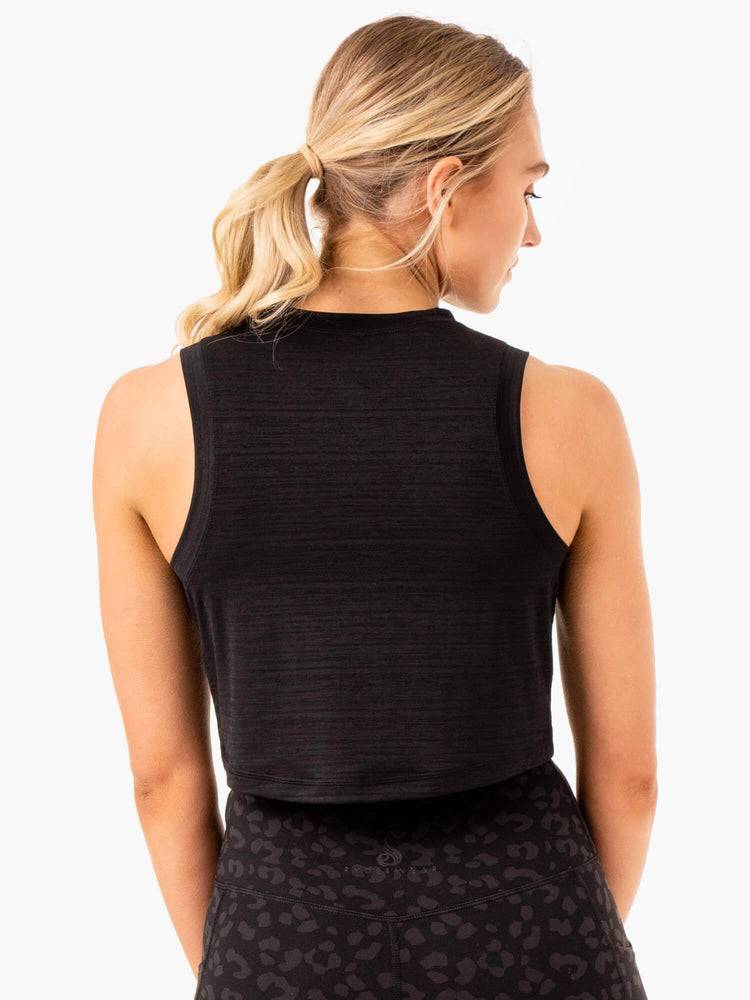 Women's Ryderwear Women Tanks Ultra Scoop Tanks Black | NZ2986IS