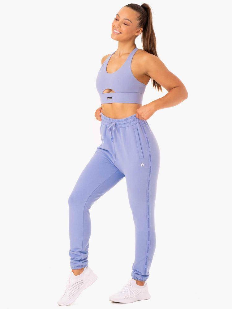 Women's Ryderwear Women Track Pants Base High Waisted Track Pants Purple | NZ3051FM