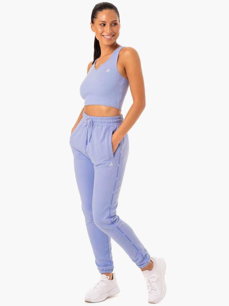 Women's Ryderwear Women Track Pants Base High Waisted Track Pants Purple | NZ3051FM