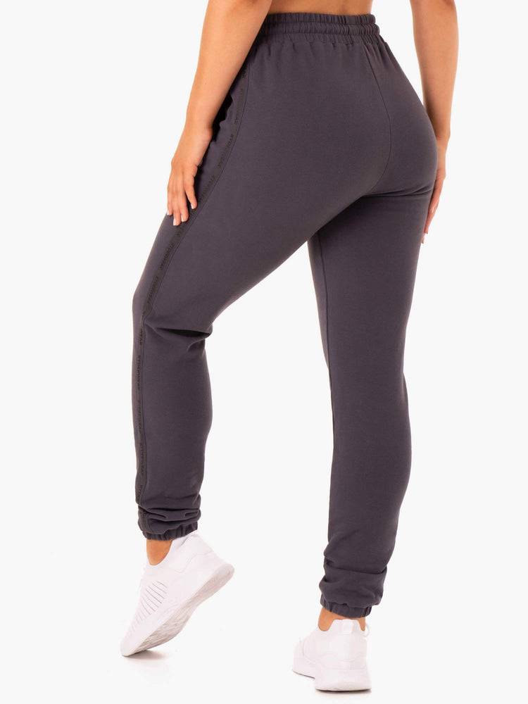 Women's Ryderwear Women Track Pants Base High Waisted Track Pants Charcoal | NZ3052DN