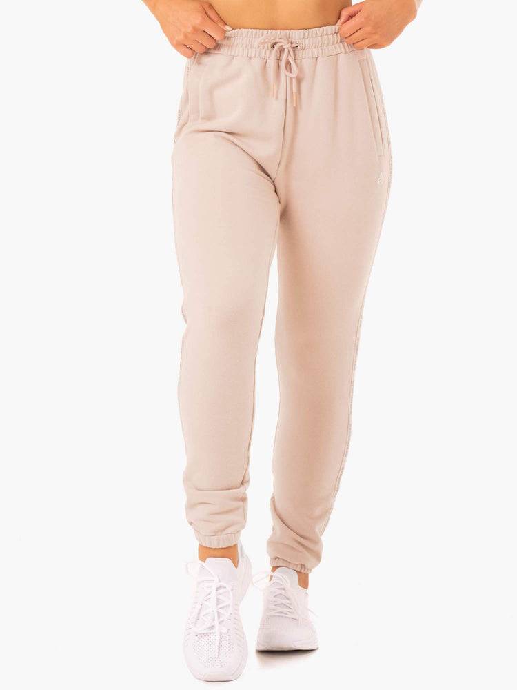 Women's Ryderwear Women Track Pants Base High Waisted Track Pants Mushroom | NZ3053SO