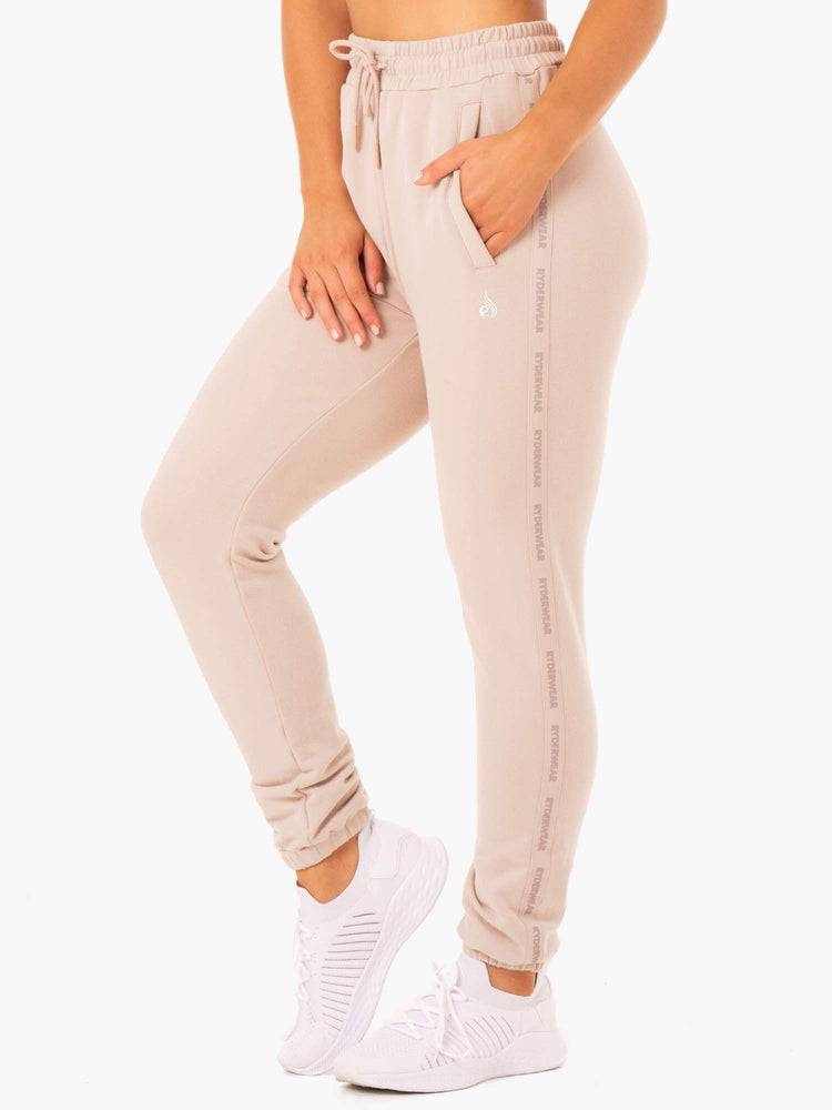 Women's Ryderwear Women Track Pants Base High Waisted Track Pants Mushroom | NZ3053SO