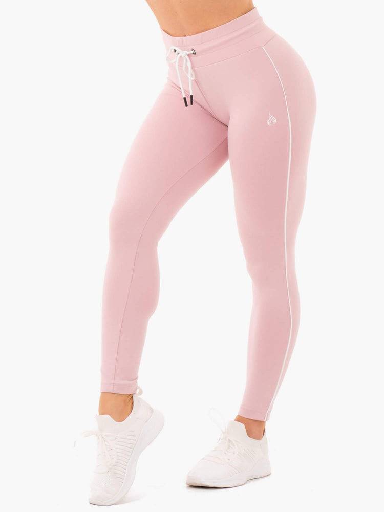 Women\'s Ryderwear Women Track Pants High Waisted Leggings Track Pants Pink | NZ3031UT