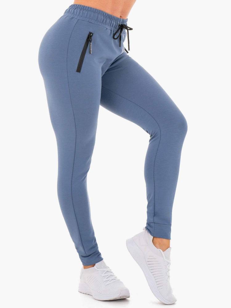 Women's Ryderwear Women Track Pants Luxe Track Pants Steel Blue | NZ3036WY