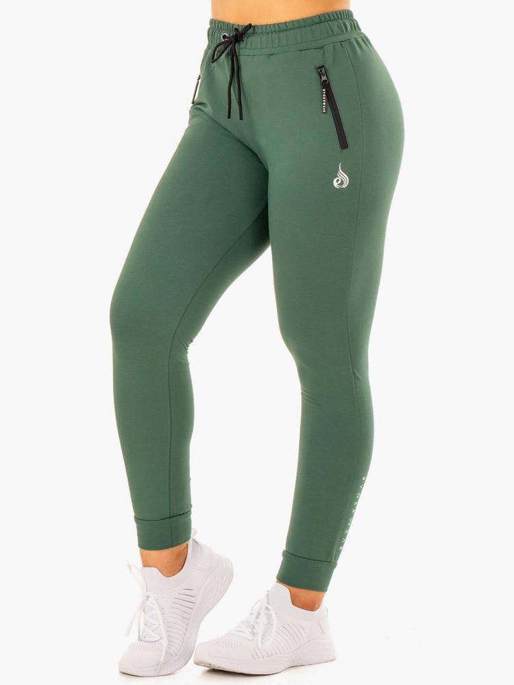 Women's Ryderwear Women Track Pants Luxe Track Pants Green | NZ3063WY