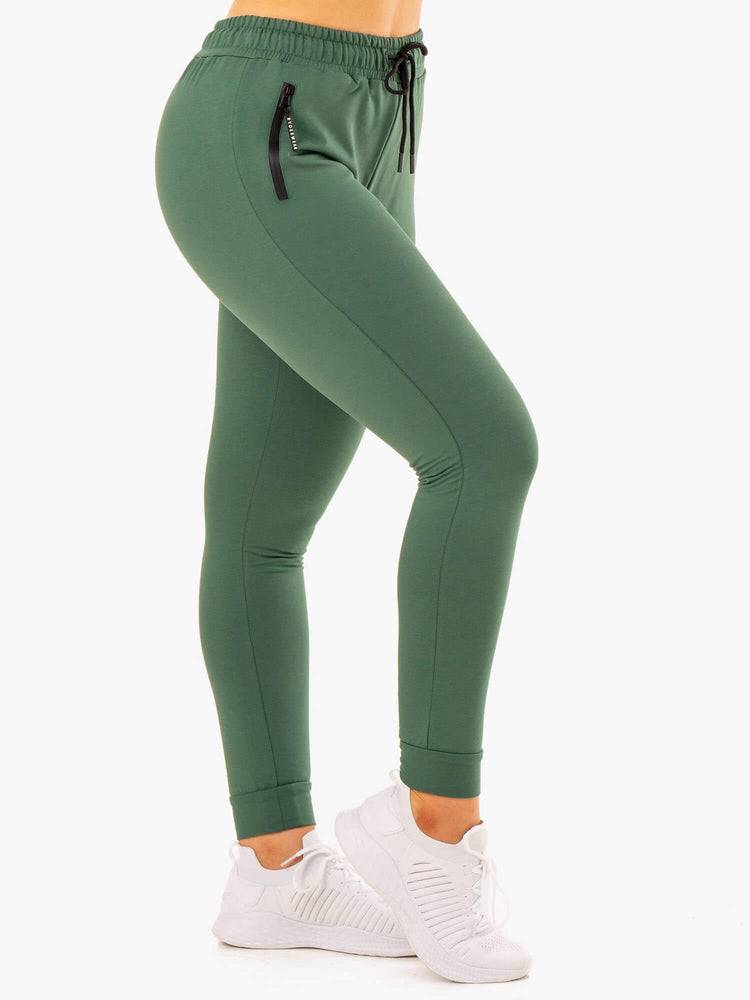 Women's Ryderwear Women Track Pants Luxe Track Pants Green | NZ3063WY