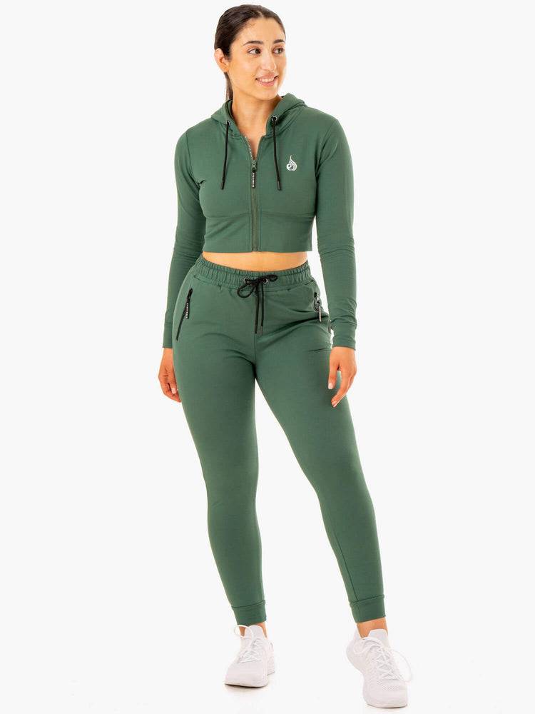 Women's Ryderwear Women Track Pants Luxe Track Pants Green | NZ3063WY