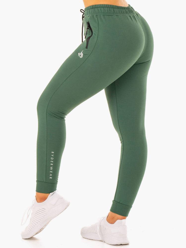 Women\'s Ryderwear Women Track Pants Luxe Track Pants Green | NZ3063WY