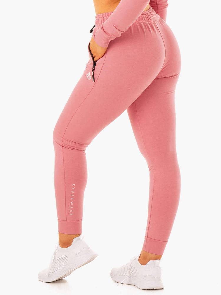 Women's Ryderwear Women Track Pants Luxe Track Pants Apricot Pink | NZ3064QZ