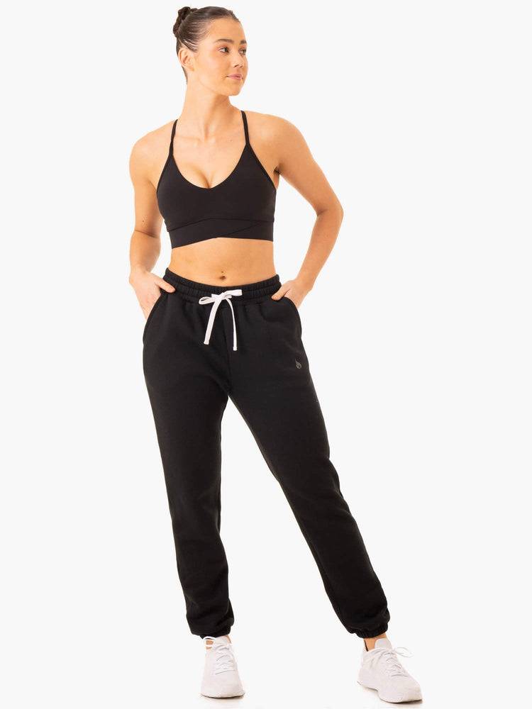 Women's Ryderwear Women Track Pants Restore Track Pants Black | NZ3079RW