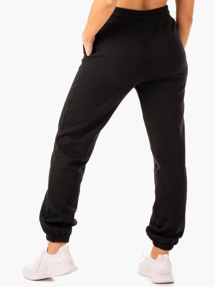 Women's Ryderwear Women Track Pants Revival High Waisted Track Pants Black | NZ3070DN