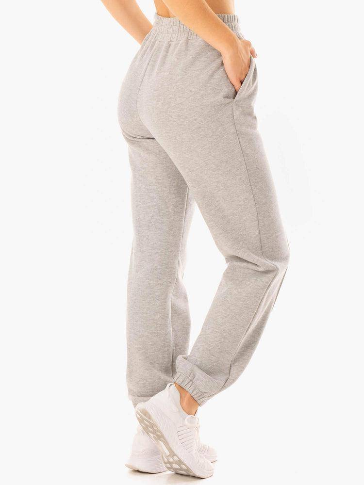 Women's Ryderwear Women Track Pants Revival High Waisted Track Pants Grey Marl | NZ3074OR