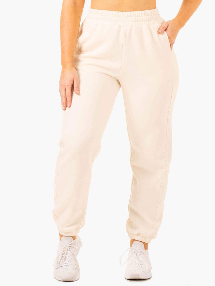 Women\'s Ryderwear Women Track Pants Sideline Track Pants Vanilla | NZ3082QZ