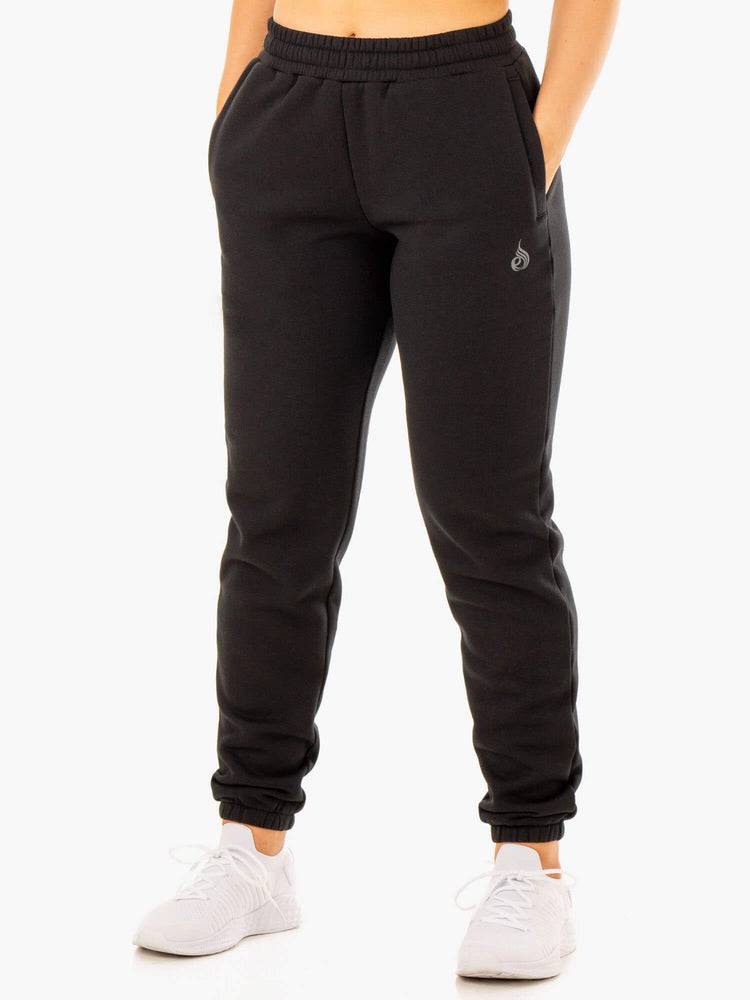 Women's Ryderwear Women Track Pants Unisex Track Pants Black | NZ3065MA