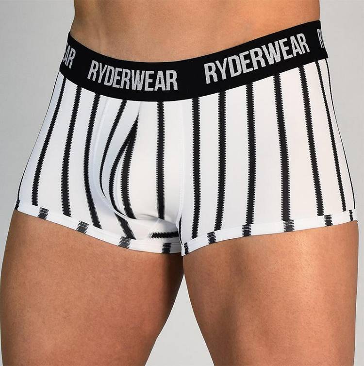 Women's Ryderwear Women Underwear Boxer Brief Underwear Black/White | NZ3144PQ