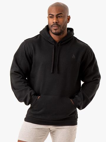 Men's Ryderwear Men Hoodie Force Pullover Hoodie Black | NZ1459YU