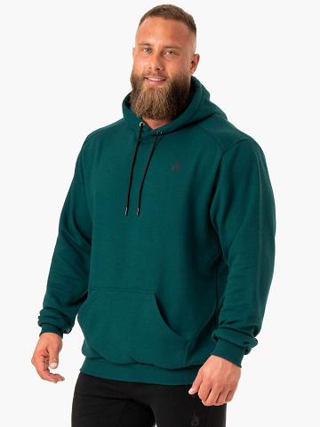 Men's Ryderwear Men Hoodie Reset Pullover Hoodie Emerald | NZ1481WY