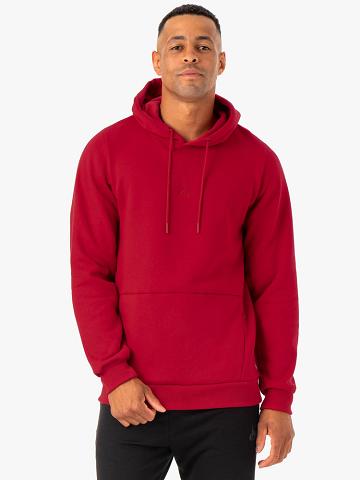 Men's Ryderwear Men Hoodie Restore Pullover Hoodie Burgundy | NZ1486UT