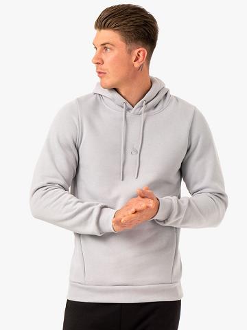 Men's Ryderwear Men Hoodie Restore Pullover Hoodie Snow Grey | NZ1487IS