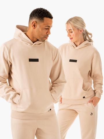 Men's Ryderwear Men Hoodie Unisex Pullover Hoodie Sand | NZ1493FM