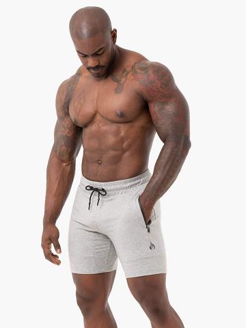 Men's Ryderwear Men Shorts Energy Track Shorts Grey Marl | NZ1363FM