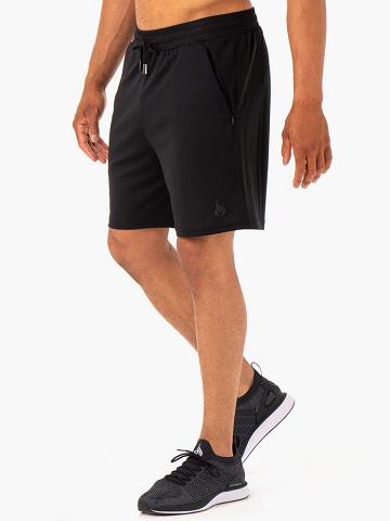 Men's Ryderwear Men Shorts Optimal Mesh Shorts Black | NZ1388DN