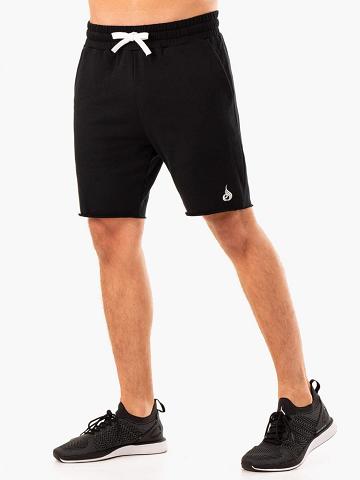 Men's Ryderwear Men Shorts Recharge Track Gym Shorts Black | NZ1402QZ