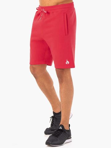 Men's Ryderwear Men Shorts Recharge Track Shorts Red | NZ1408UT