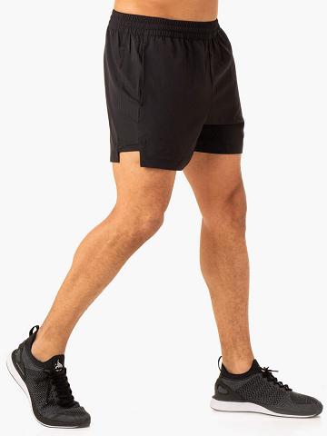 Men's Ryderwear Men Shorts Vital Gym Shorts Faded Black | NZ1417HK