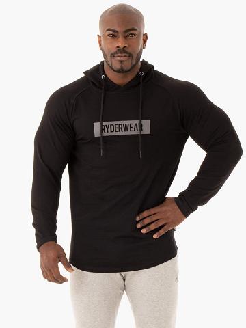 Men's Ryderwear Men Sweaters Base Pullover Jumper Sweaters Black | NZ1306OR