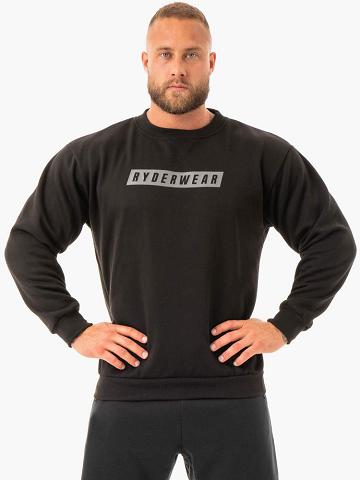 Men's Ryderwear Men Sweaters Force Pullover Sweaters Black | NZ1318XF