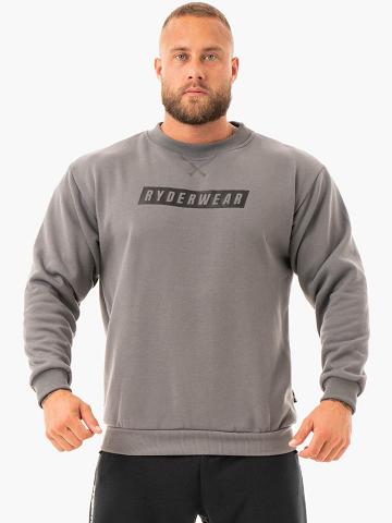 Men's Ryderwear Men Sweaters Force Pullover Sweaters Graphite | NZ1320VD