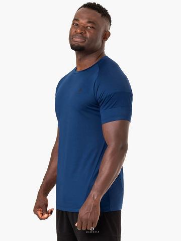 Men's Ryderwear Men T Shirts Action Mesh T Shirts Blue | NZ1190VD