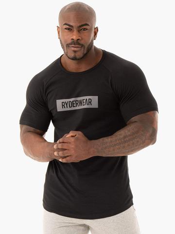 Men's Ryderwear Men T Shirts Base T Shirts Black | NZ1197RW